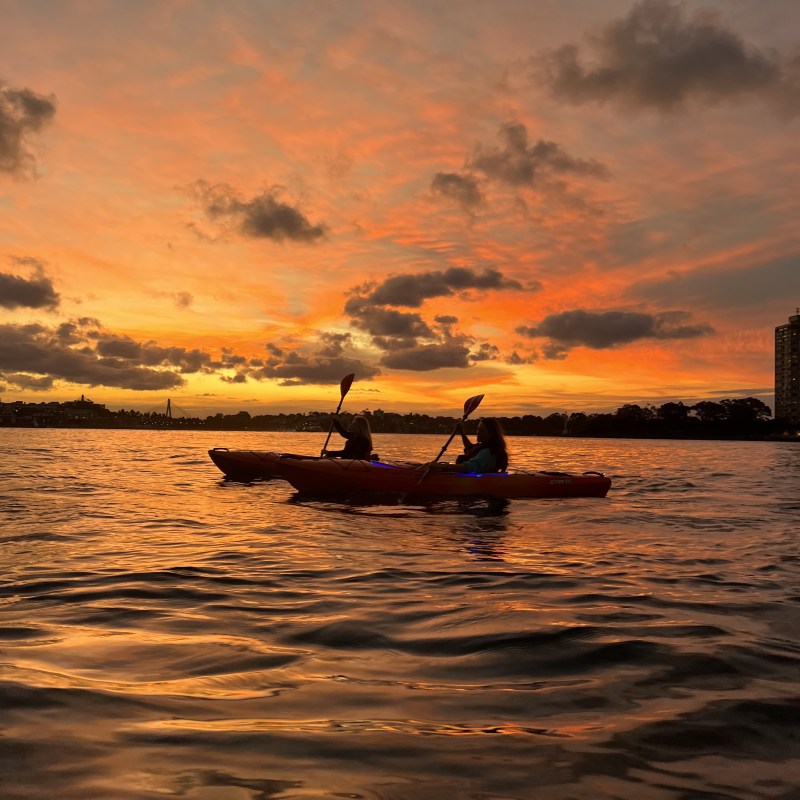 a small boat in a body of water
