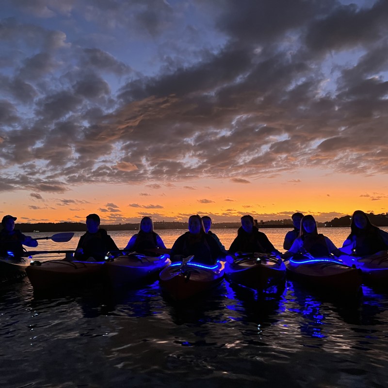 a group of people sitting at a beach