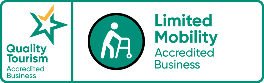 Quality Tourism and Limited Mobility Accredited Business logos.